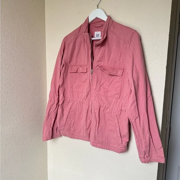 GAP Women's Pink Utility Jacket - Picture 2 of 5